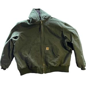 CARHARTT Jacket J140 2XL USA MADE Insulated Flannel Lined Gray